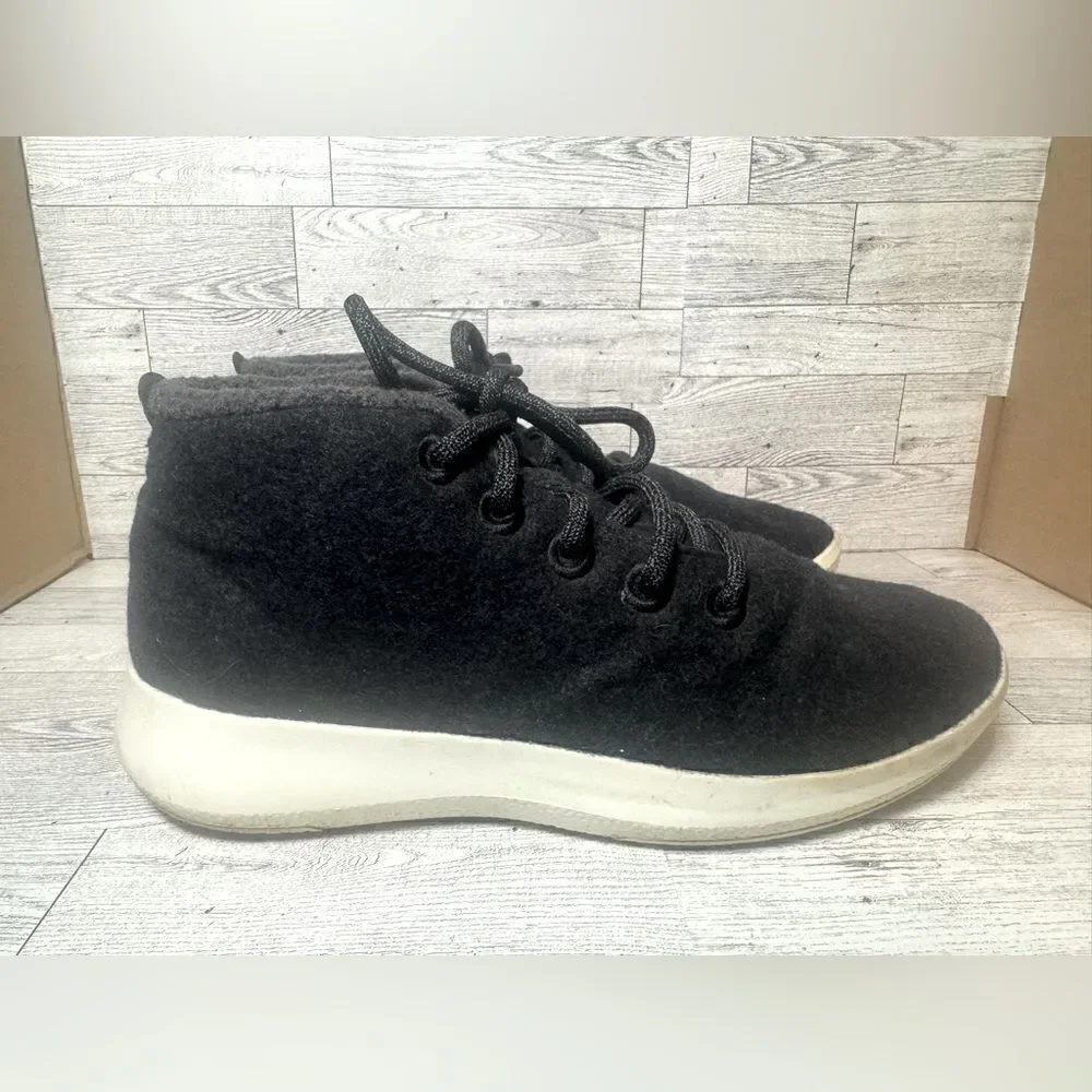 Allbirds Mizzle High top‎ black shoes size 10